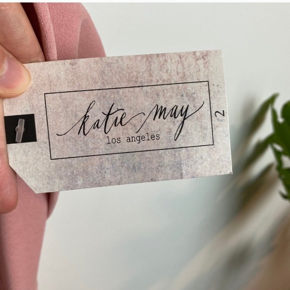 Katie may dusty rose off shoulder gown - Picture 5 of 6